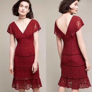 Anthropologie Foxiedox Clarinda Lace & Velvet Dress- NWT!